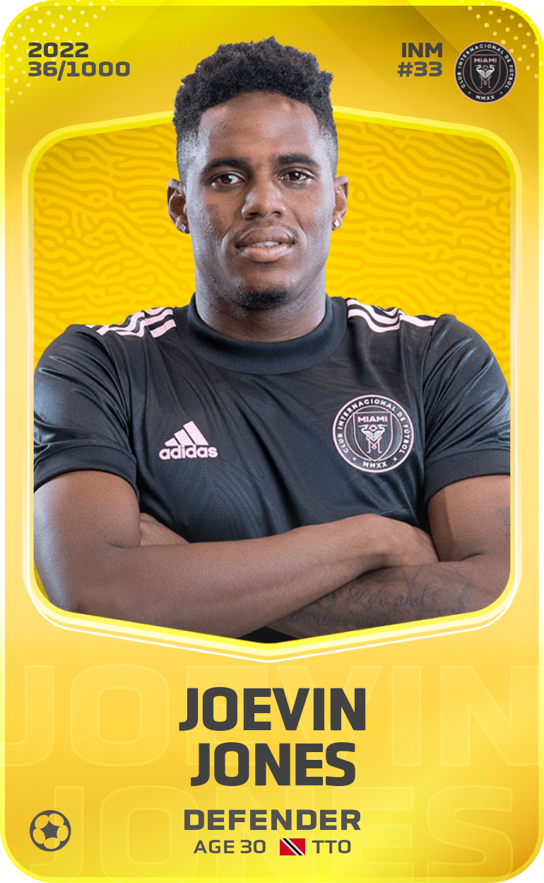 Sorare - Sorare Official - Joevin Jones 2022-23 • Limited 36/1000 - NFT # 85865951226076265249869926275379465143923772182694520520383057048459048964556