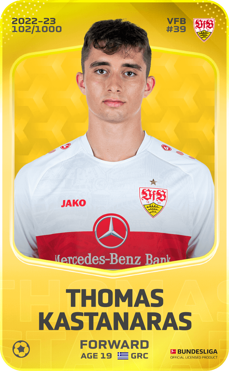 Thomas Kastanaras 2022-23 • Limited 102/1000