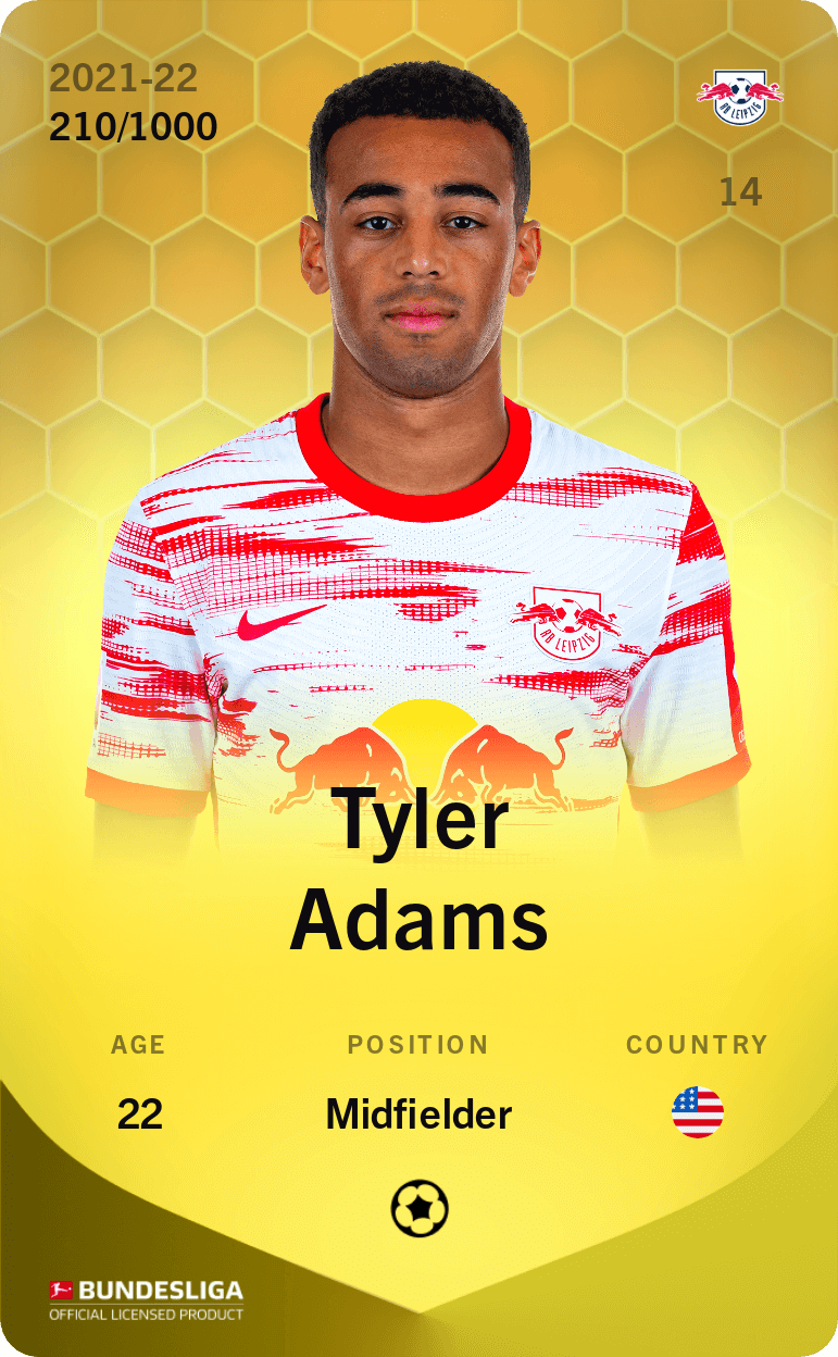 Tyler Adams 2021-22 • Limited 210/1000