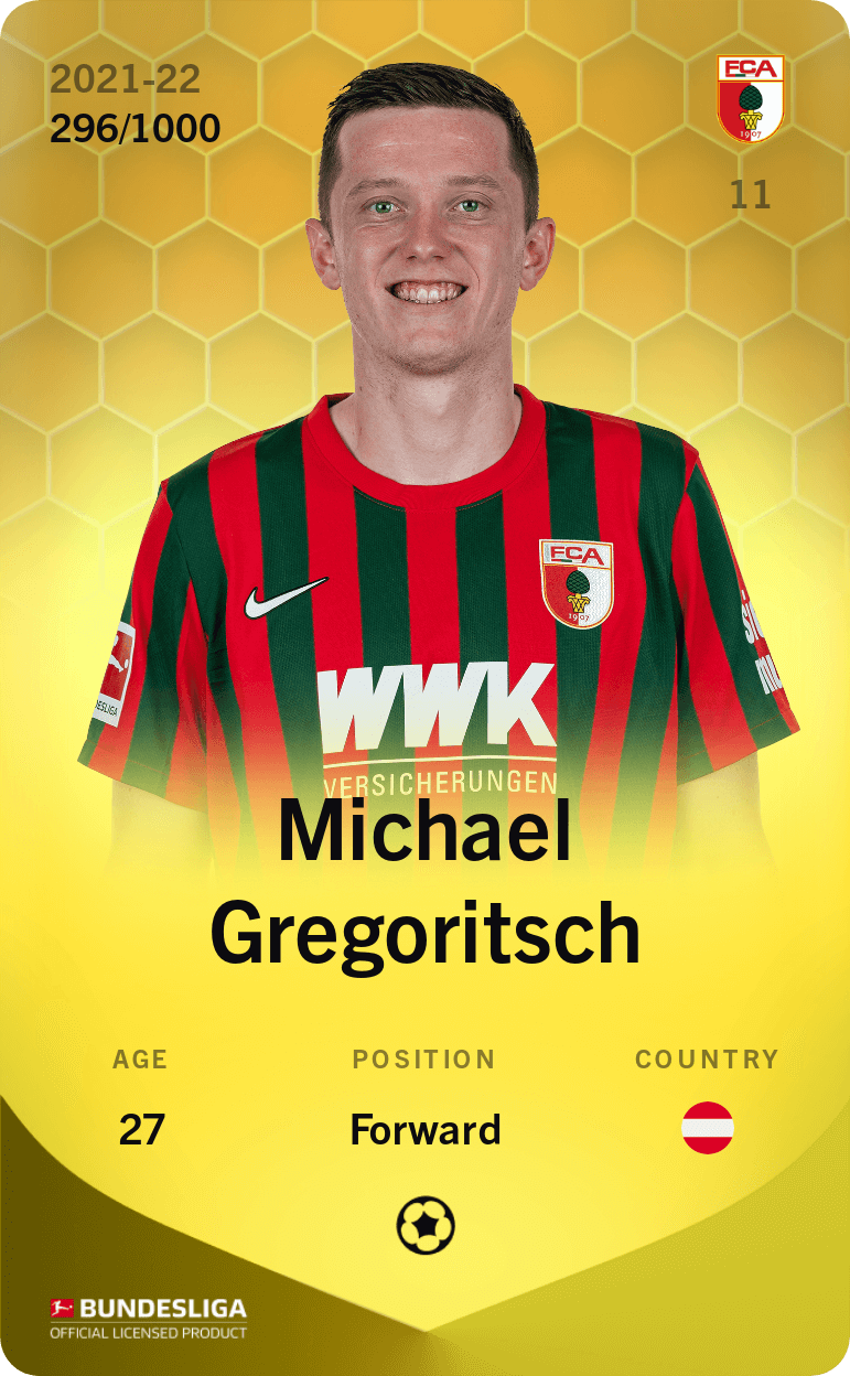 Michael Gregoritsch 2021-22 • Limited 296/1000