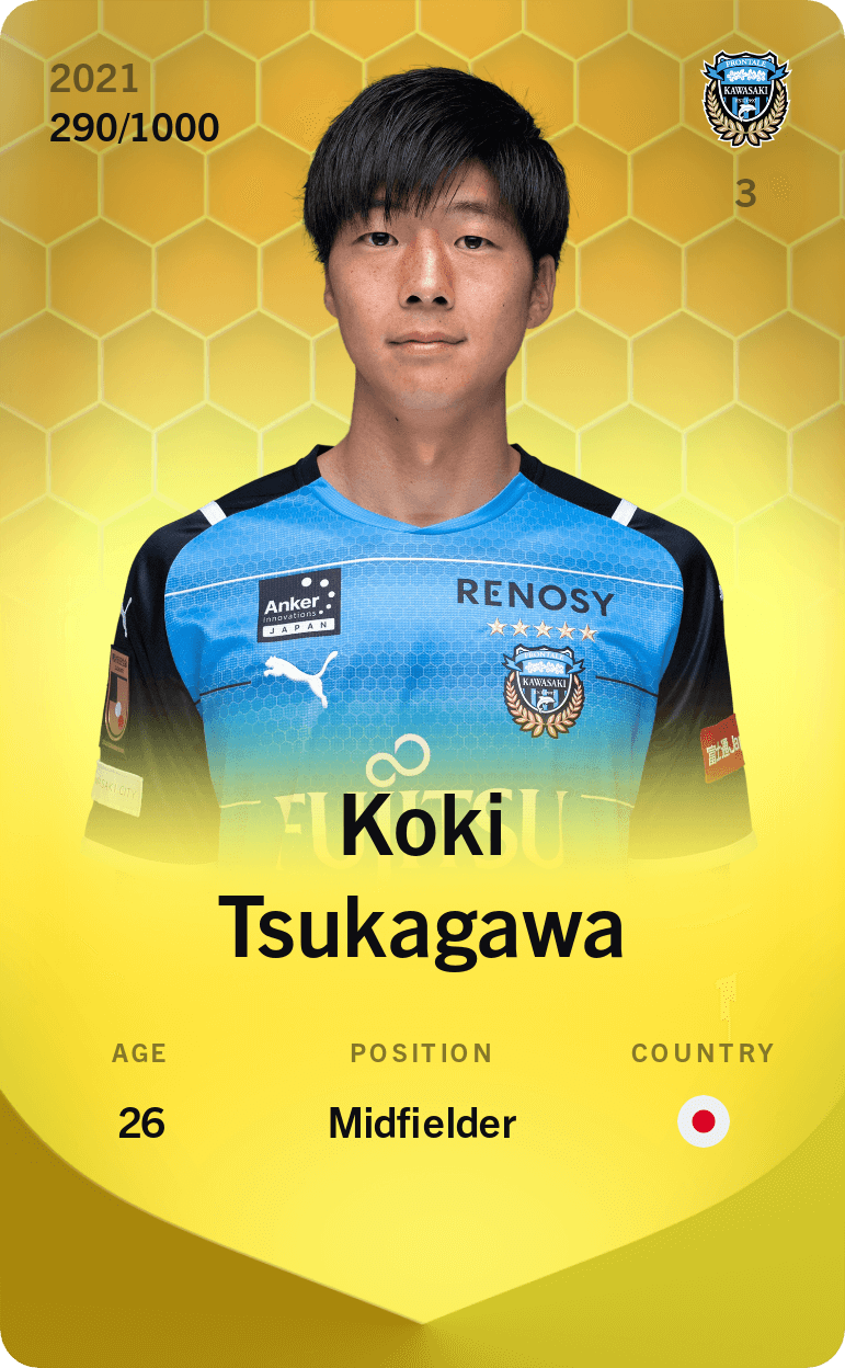 Koki Tsukagawa 2021-22 • Limited 290/1000