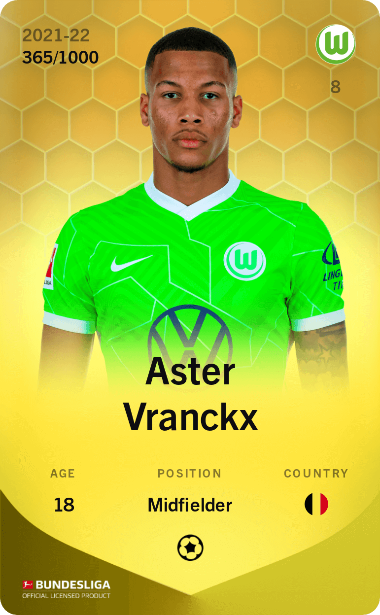 Aster Vranckx 2021-22 • Limited 365/1000