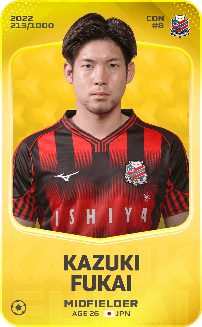 Kazuki Fukai 2022-23 • Limited 213/1000