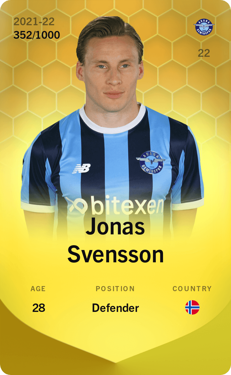 Jonas Svensson 2021-22 • Limited 352/1000