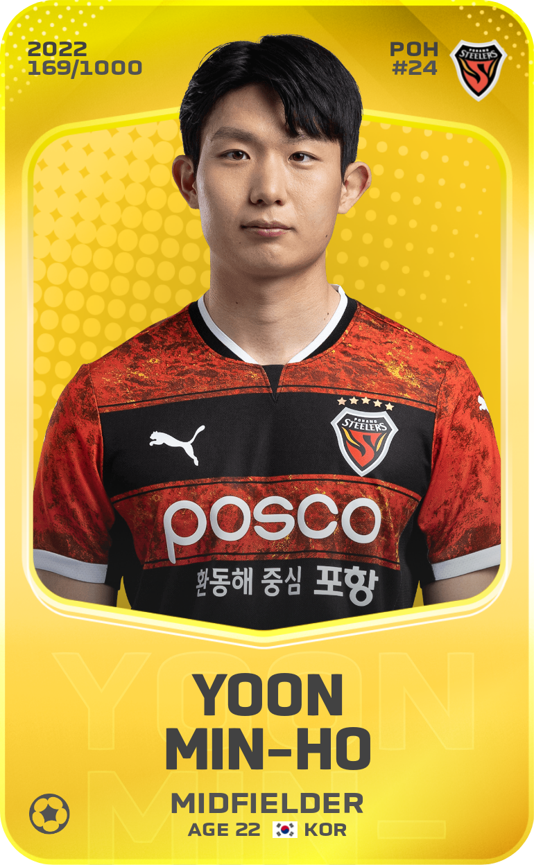 Sorare - Sorare Official - Yoon Min-Ho 2022-23 • Limited 169/1000 - NFT # 65149298808540891129935198207286194837990327470826285371702799897243731315904