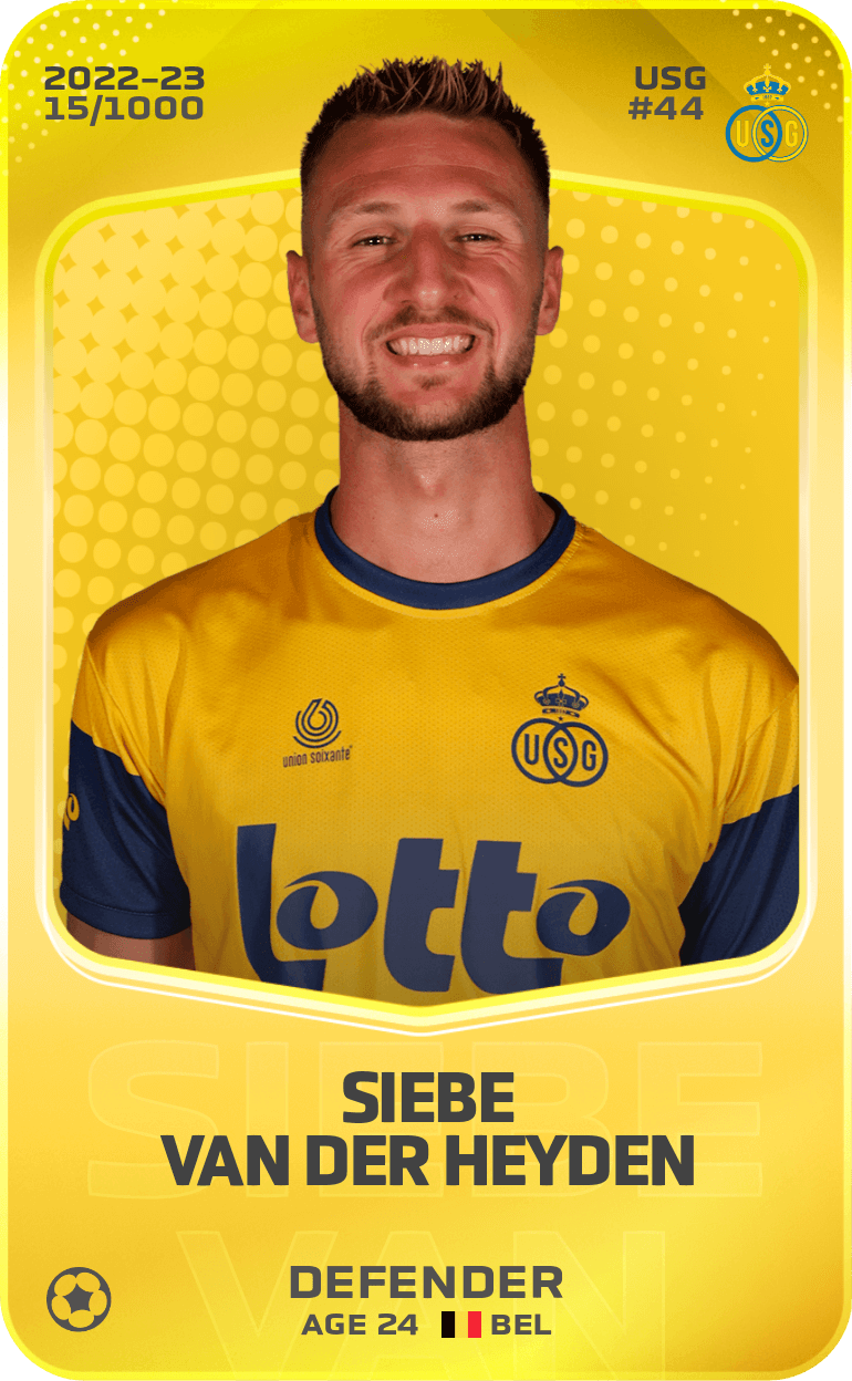 Siebe Van der Heyden 2022-23 • Limited 15/1000