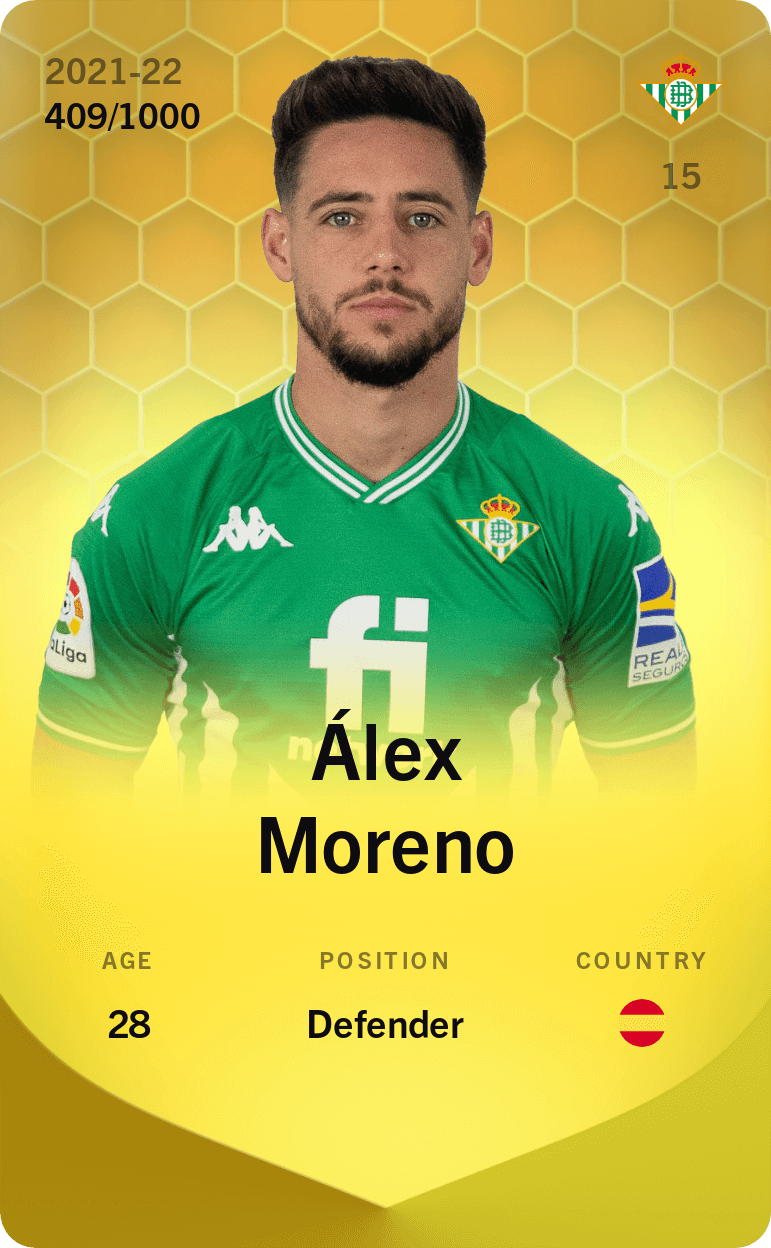Álex Moreno 2021-22 • Limited 409/1000