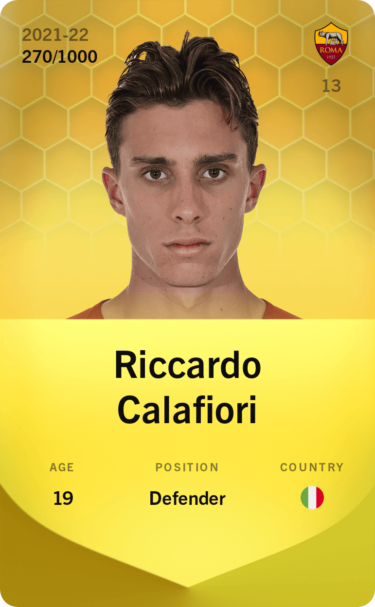 Riccardo Calafiori 2021-22 • Limited 270/1000