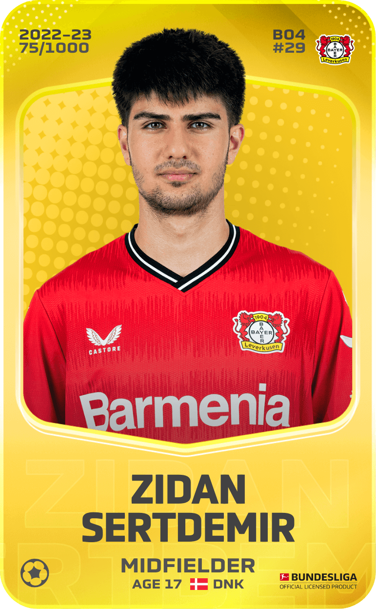 Zidan Sertdemir 2022-23 • Limited 75/1000