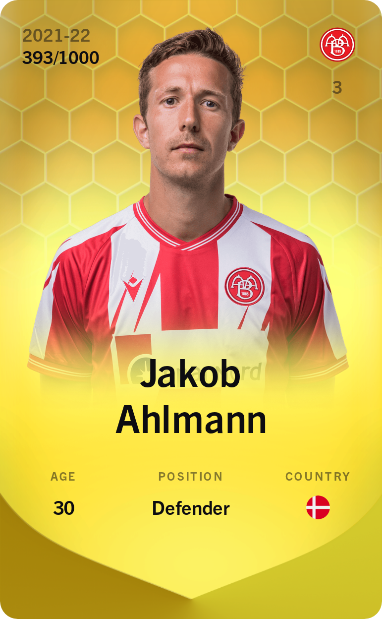 Sorare - Sorare Official - Jakob Ahlmann 2021-22 • Limited 393/1000 - NFT # 89672004762686373798383620920093322165055610795940506802587583279543772556095