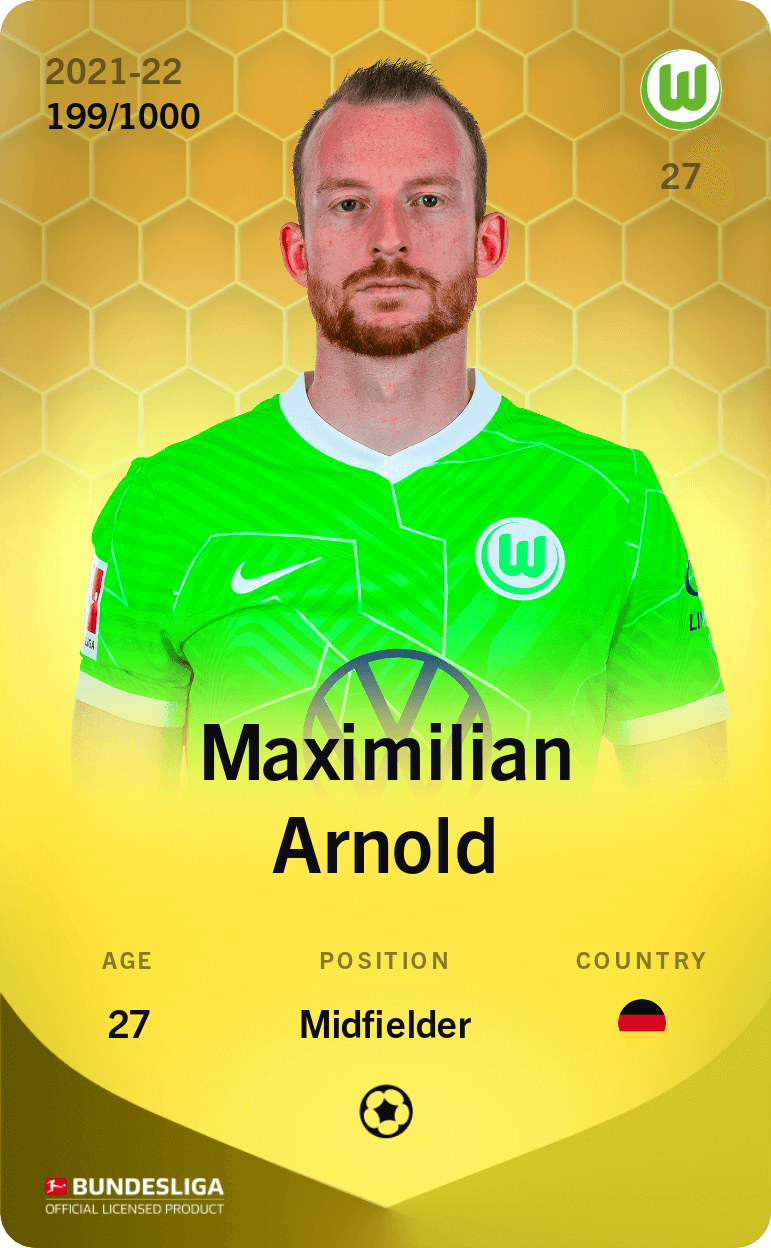 Maximilian Arnold 2021-22 • Limited 199/1000