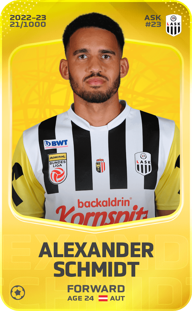 Alexander Schmidt 2022-23 • Limited 21/1000