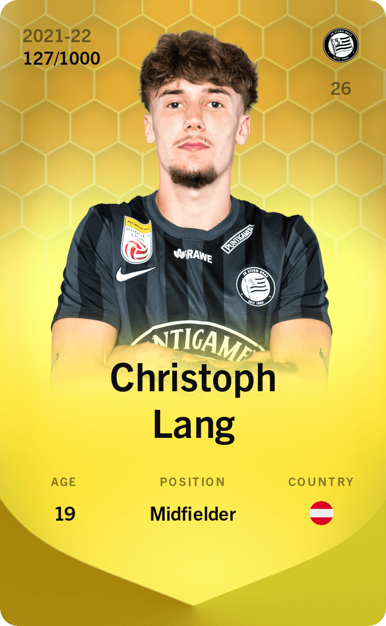 Christoph Lang 2021-22 • Limited 127/1000