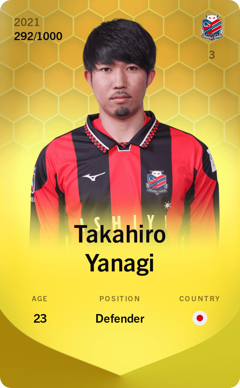 Takahiro Yanagi 2021-22 • Limited 292/1000