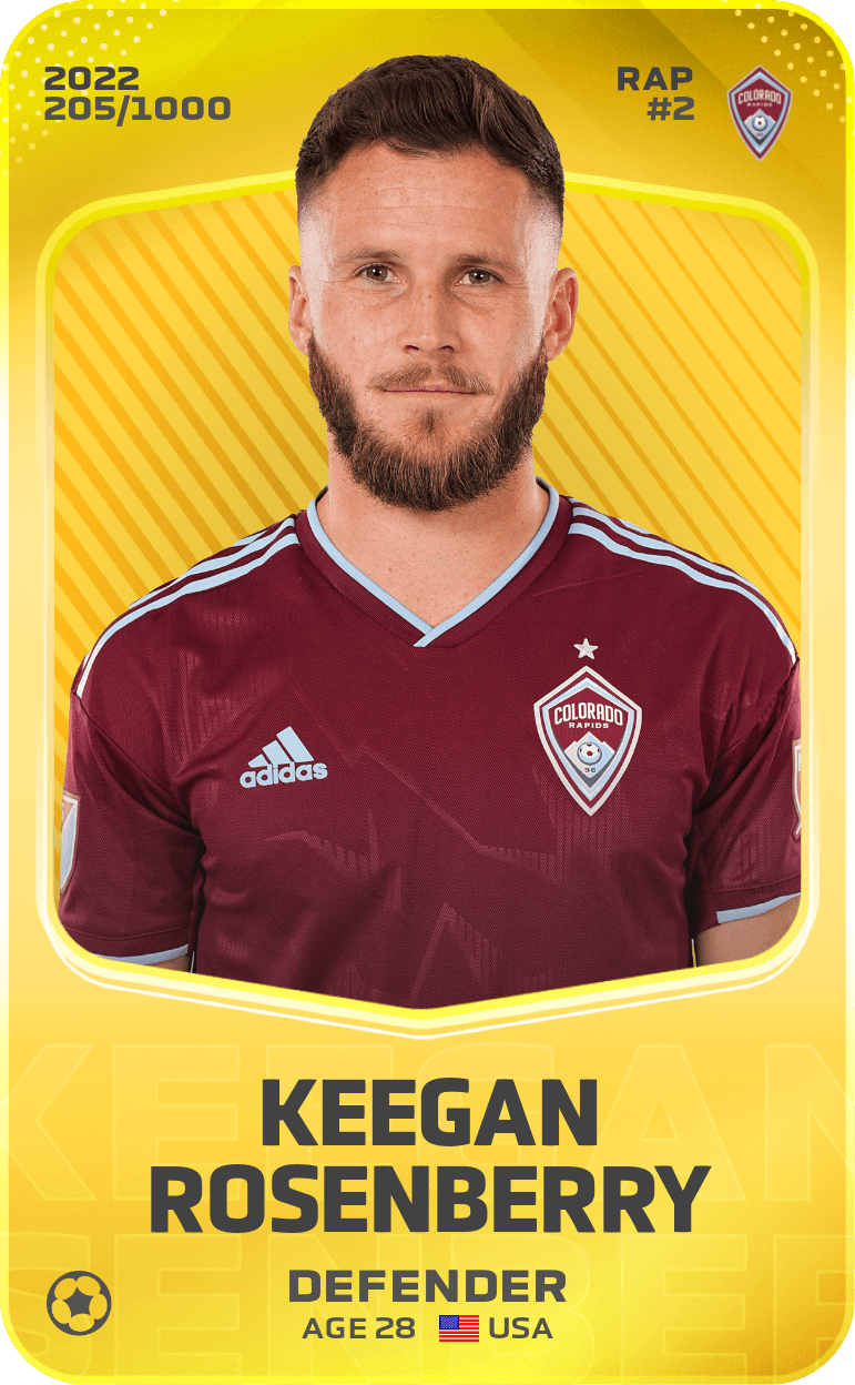 Keegan Rosenberry 2022-23 • Limited 205/1000