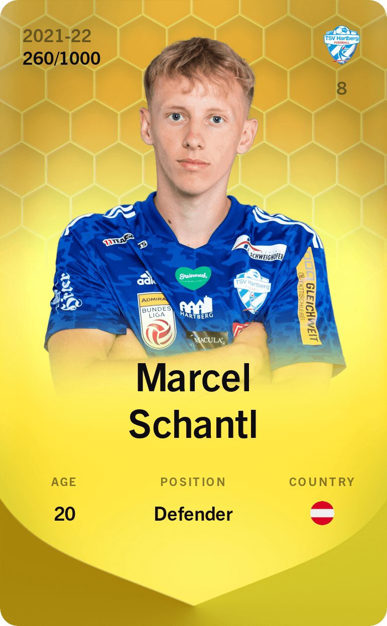Marcel Schantl 2021-22 • Limited 260/1000