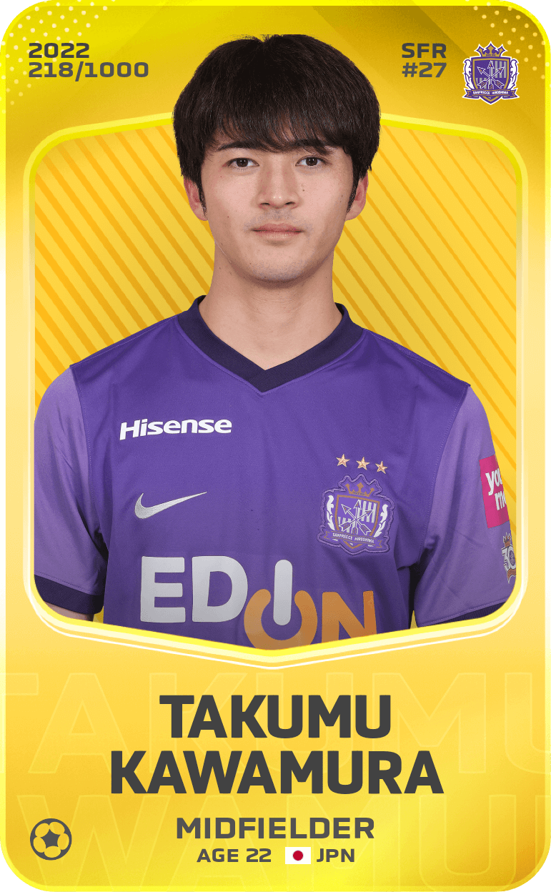Takumu Kawamura 2022-23 • Limited 218/1000