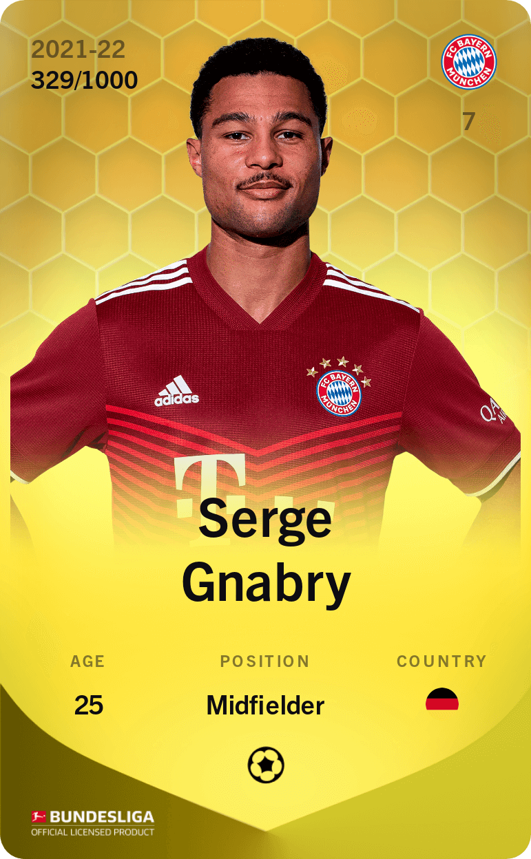 Serge Gnabry 2021-22 • Limited 329/1000