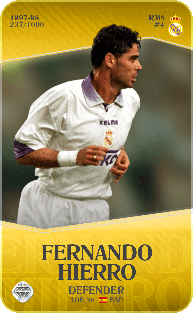 Fernando Hierro 1997-98 • Limited 237/1000