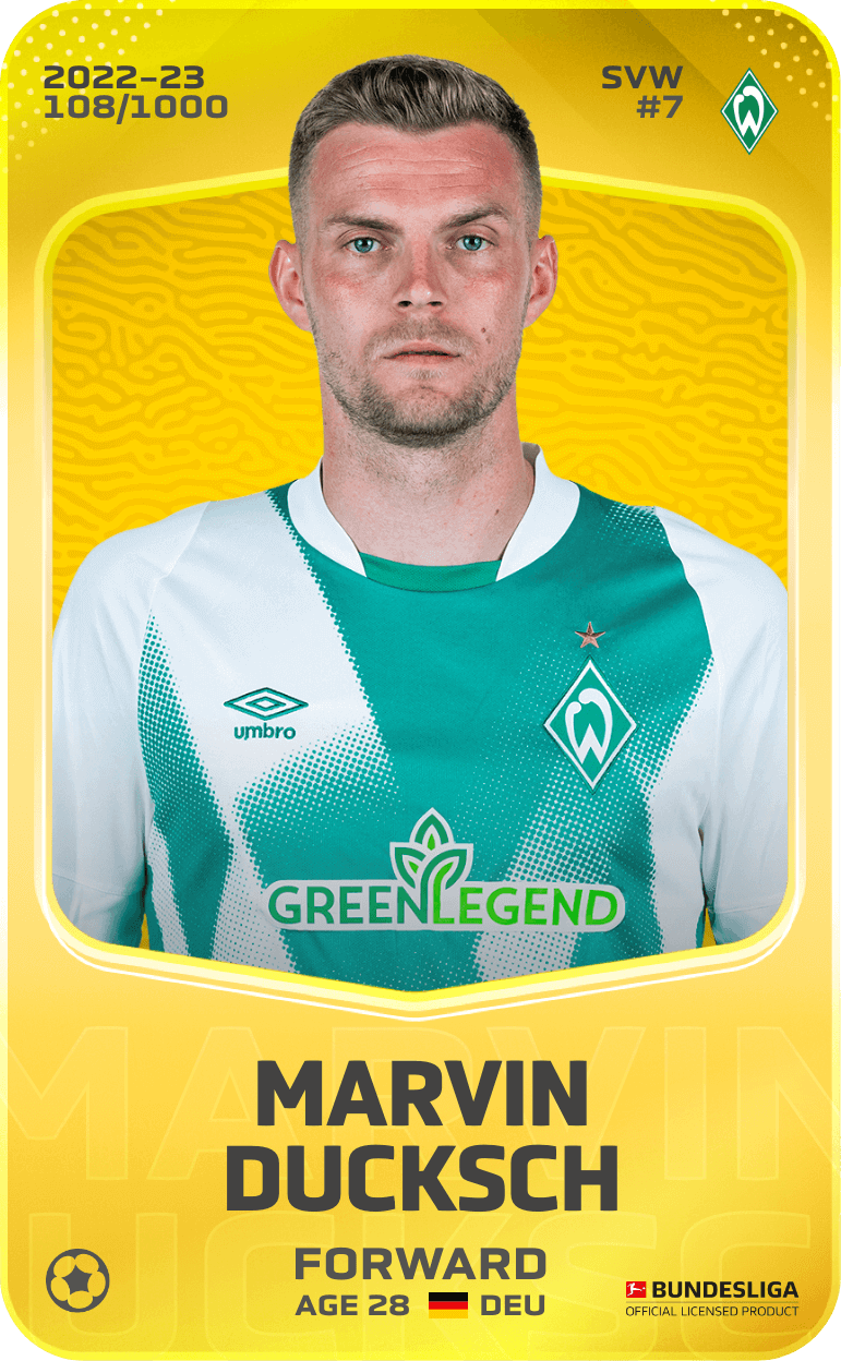 Marvin Ducksch 2022-23 • Limited 108/1000