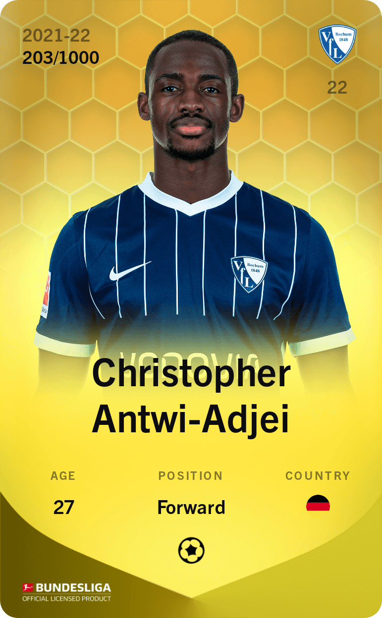 Christopher Antwi-Adjei 2021-22 • Limited 203/1000