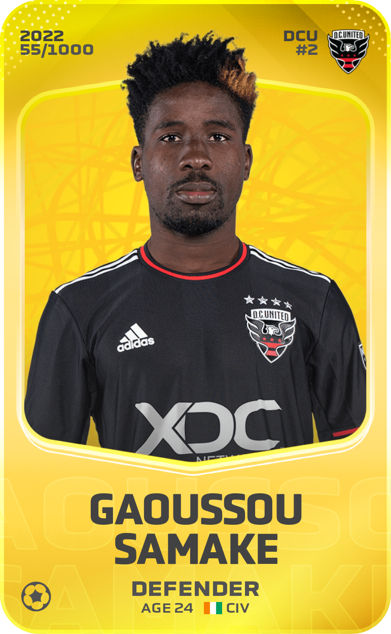 Sorare - Sorare Official - Gaoussou Samake 2022-23 • Limited 55/1000 - NFT # 39608113429097658475894665803067388083869236343718973720454071917801404574154