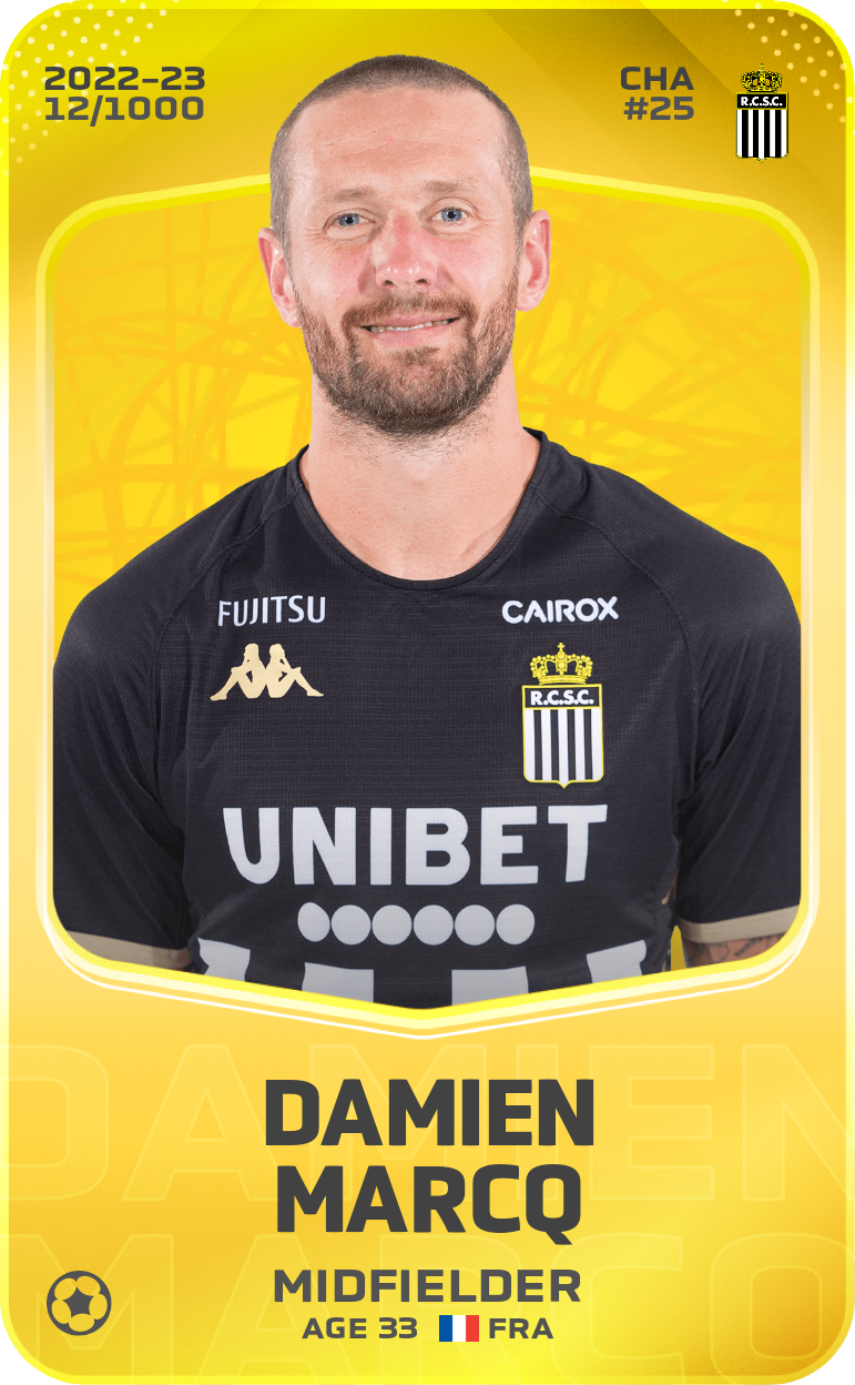 Sorare - Sorare Official - Damien Marcq 2022-23 • Limited 12/1000 - NFT # 30800724588399845244860136247464754572321383140151961045973889065130705416424