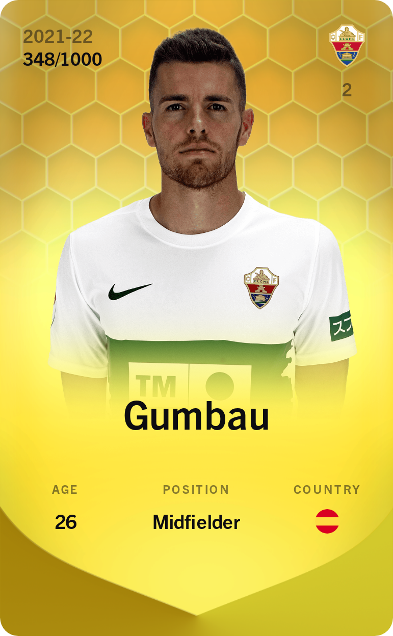 Sorare - Sorare Official - Gumbau 2021-22 • Limited 348/1000 - NFT # 100564013593870931601289392708527514961010390057563032703658731180721203806665