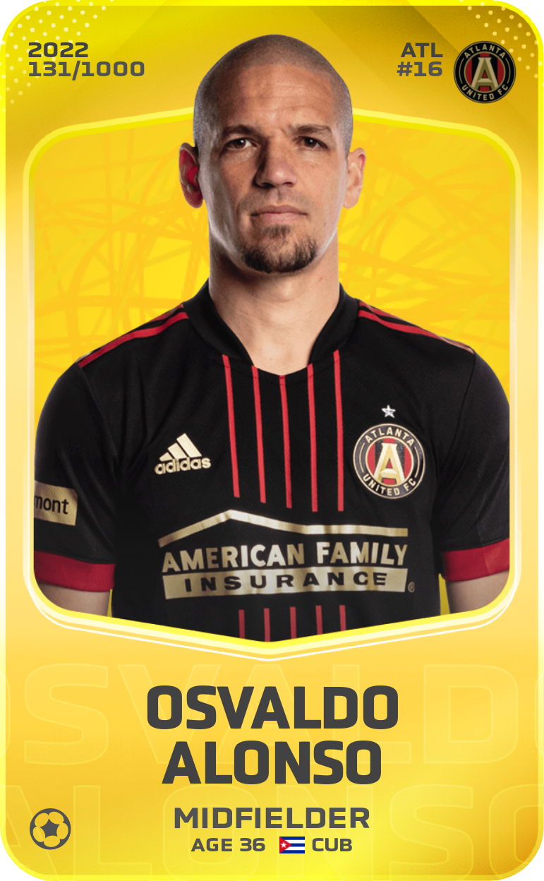 Sorare - Sorare Official - Osvaldo Alonso 2022-23 • Limited 131/1000 - NFT # 77496449542588433418419209293297751753884196629061661481679877568412069275238