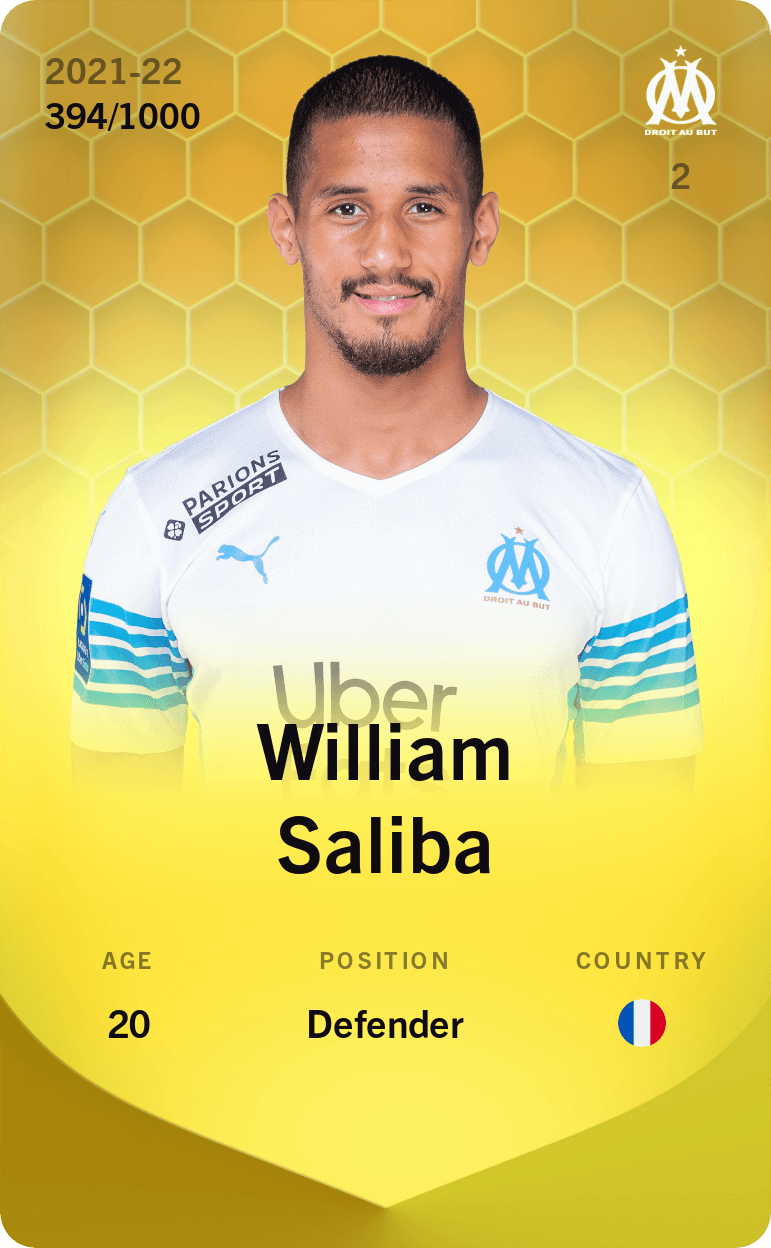 William Saliba 2021-22 • Limited 394/1000