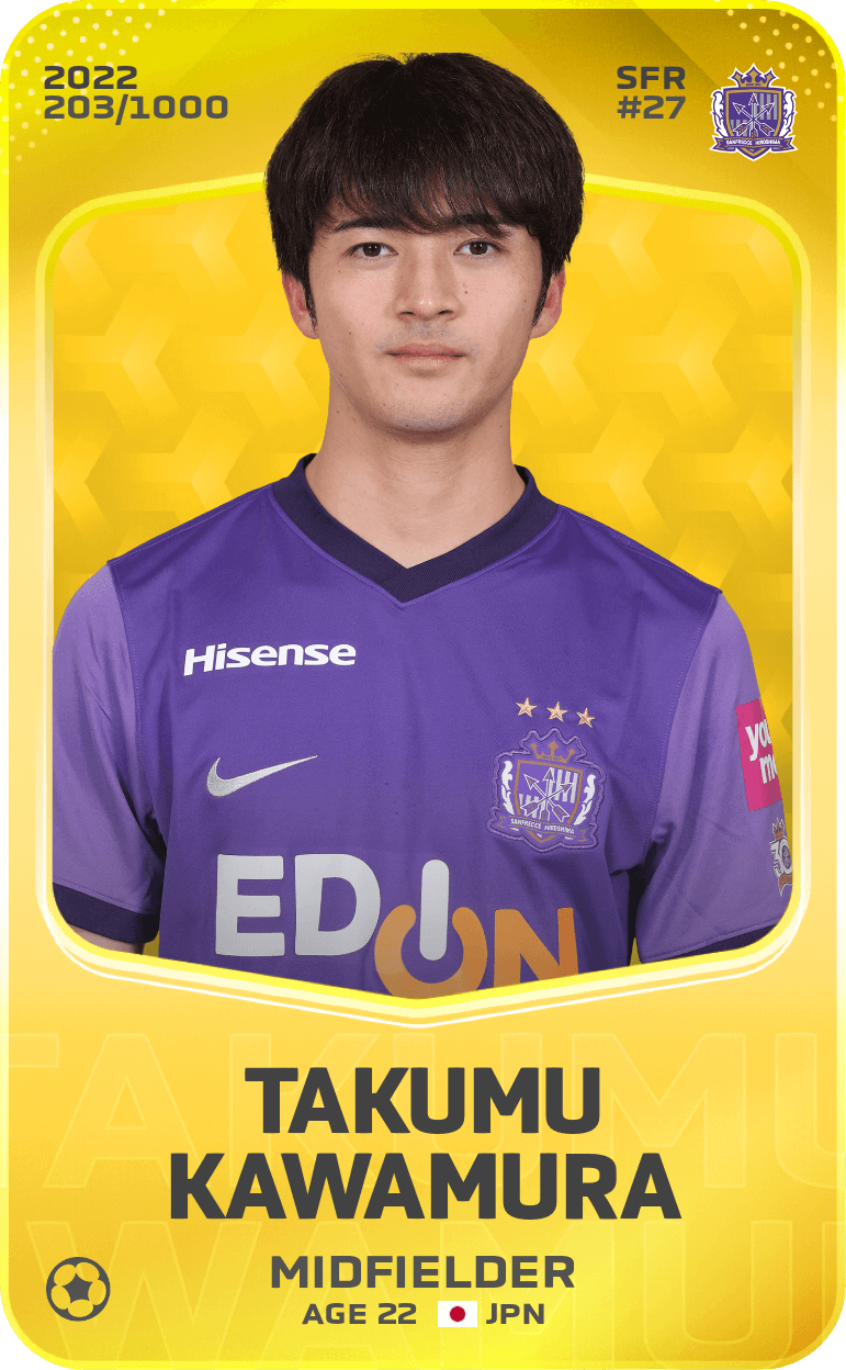 Takumu Kawamura 2022-23 • Limited 203/1000