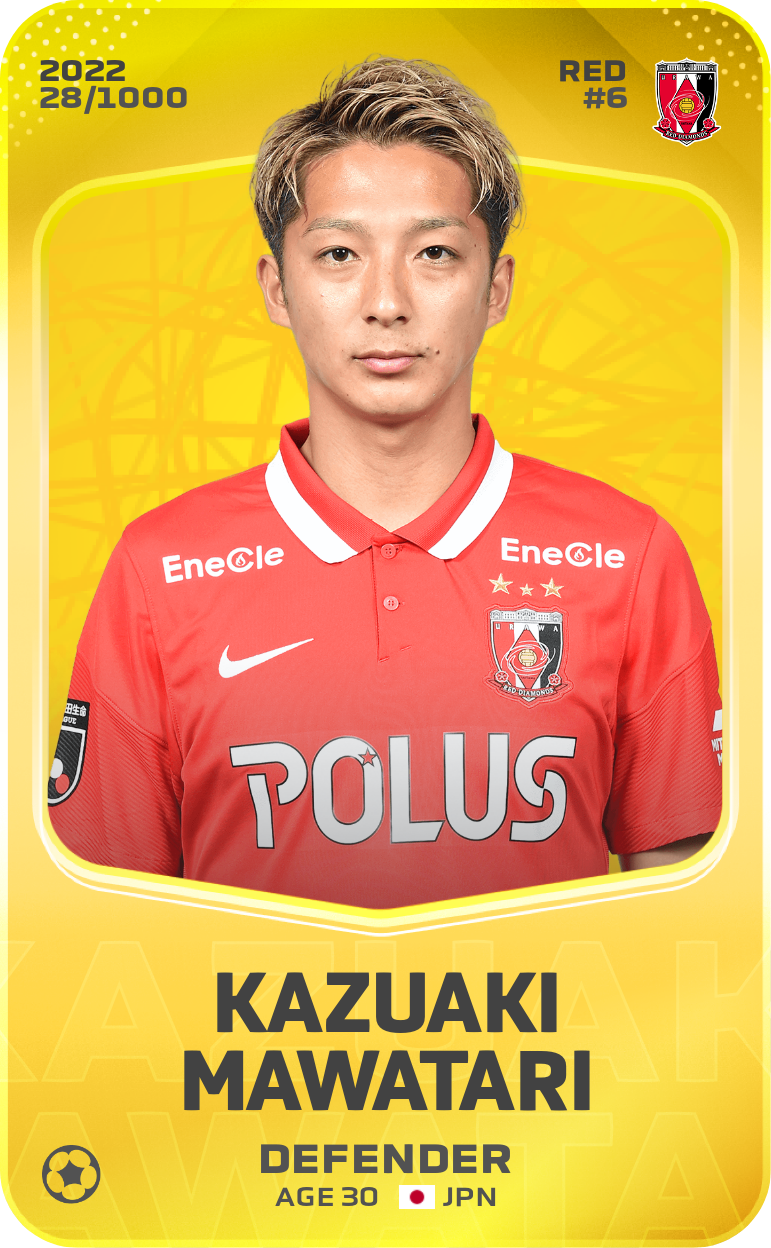 Sorare - Sorare Official - Kazuaki Mawatari 2022-23 • Limited 28/1000 - NFT # 82309699199840670449563188072917824390865534880831785912099991148812566059635