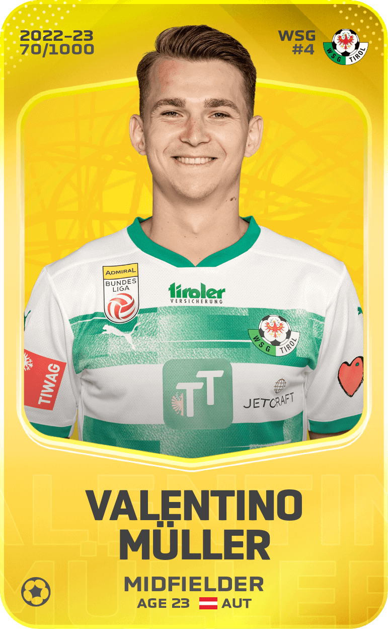 Valentino Müller 2022-23 • Limited 70/1000