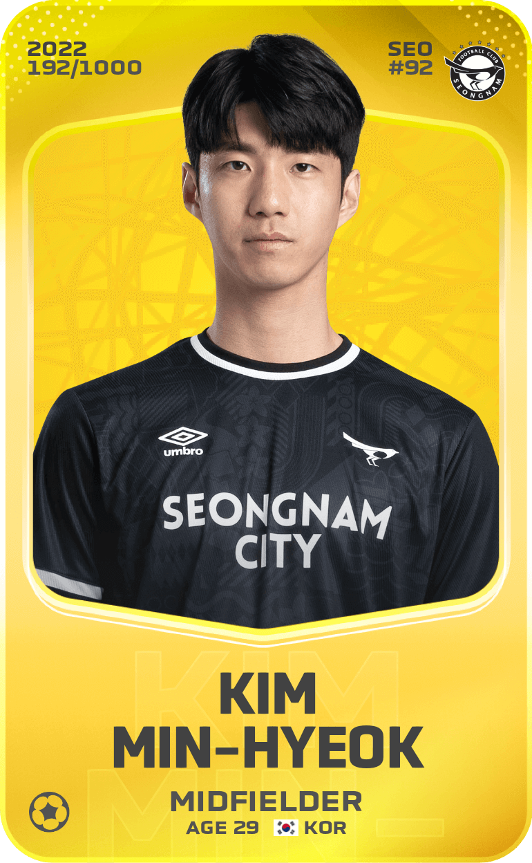 Kim Min-Hyeok 2022-23 • Limited 192/1000