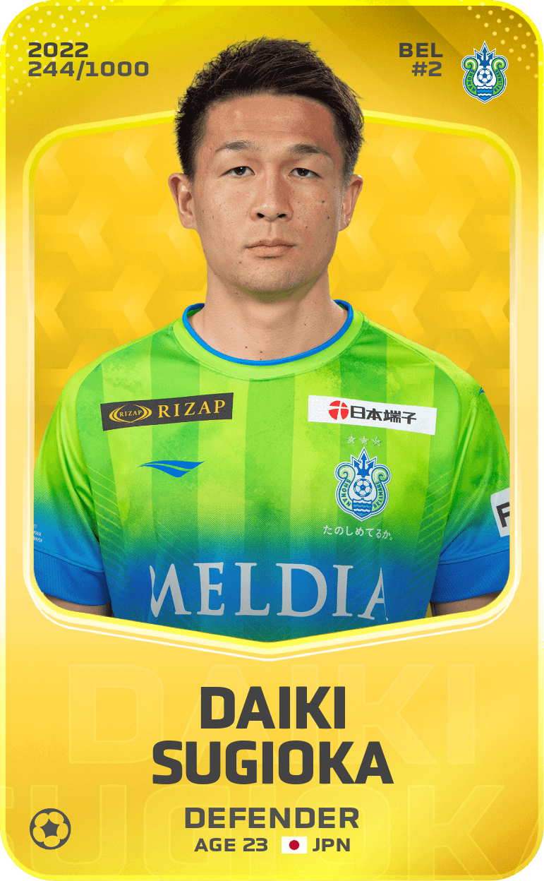 Daiki Sugioka 2022-23 • Limited 244/1000