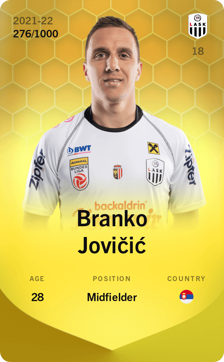 Branko Jovičić 2021-22 • Limited 276/1000