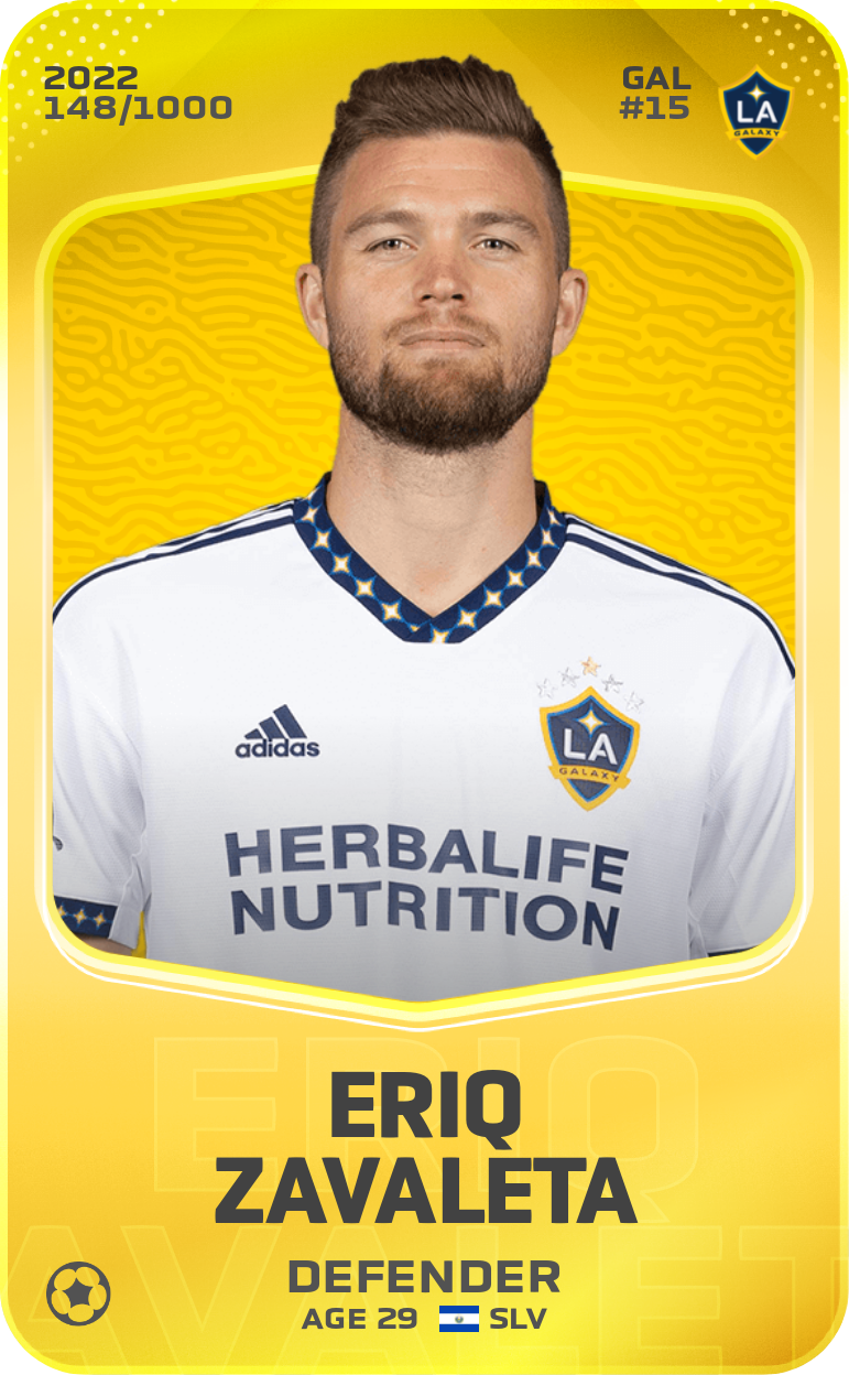 Sorare - Sorare Official - Eriq Zavaleta 2022-23 • Limited 148/1000 - NFT # 105200988962518653251119877558198325451656996541388826919326141536556227090464