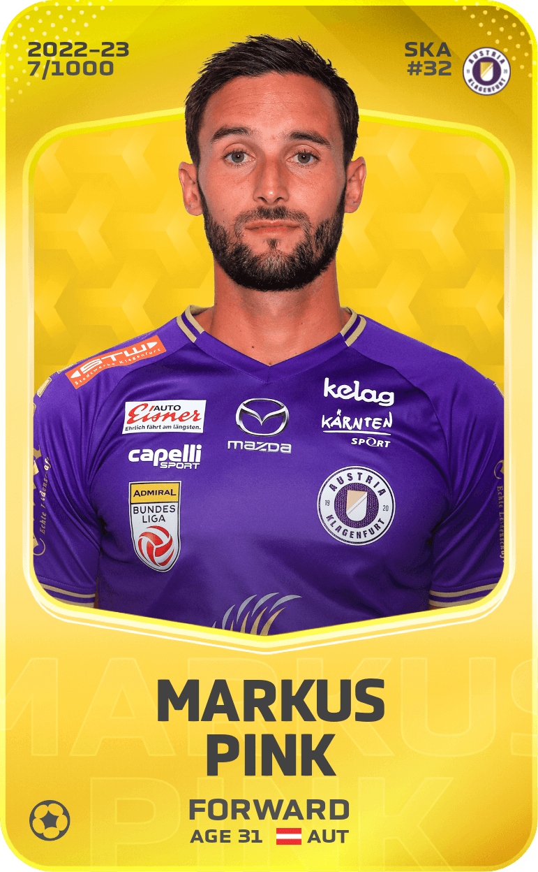 Markus Pink 2022-23 • Limited 7/1000
