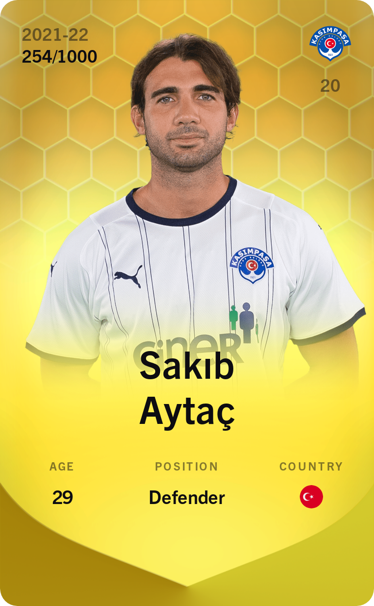 Sorare - Sorare Official - Sakıb Aytaç 2021-22 • Limited 254/1000 - NFT # 6366289045711352208969964475019737148785237587391983964868313791997203496271