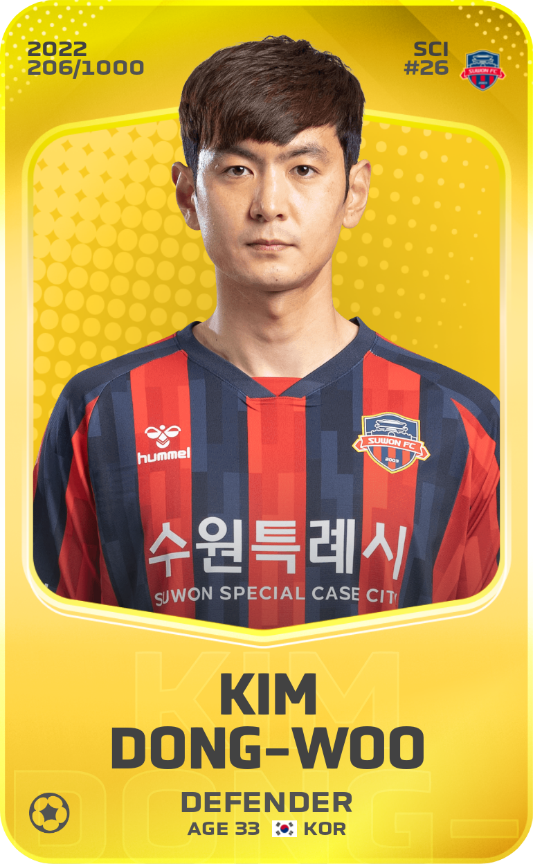 Sorare - Sorare Official - Kim Dong-Woo 2022-23 • Limited 206/1000 - NFT # 64862852378288723019347650001164825244565634318442191188509567022395214507541