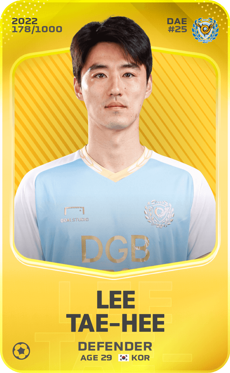 Lee Tae-Hee 2022-23 • Limited 178/1000