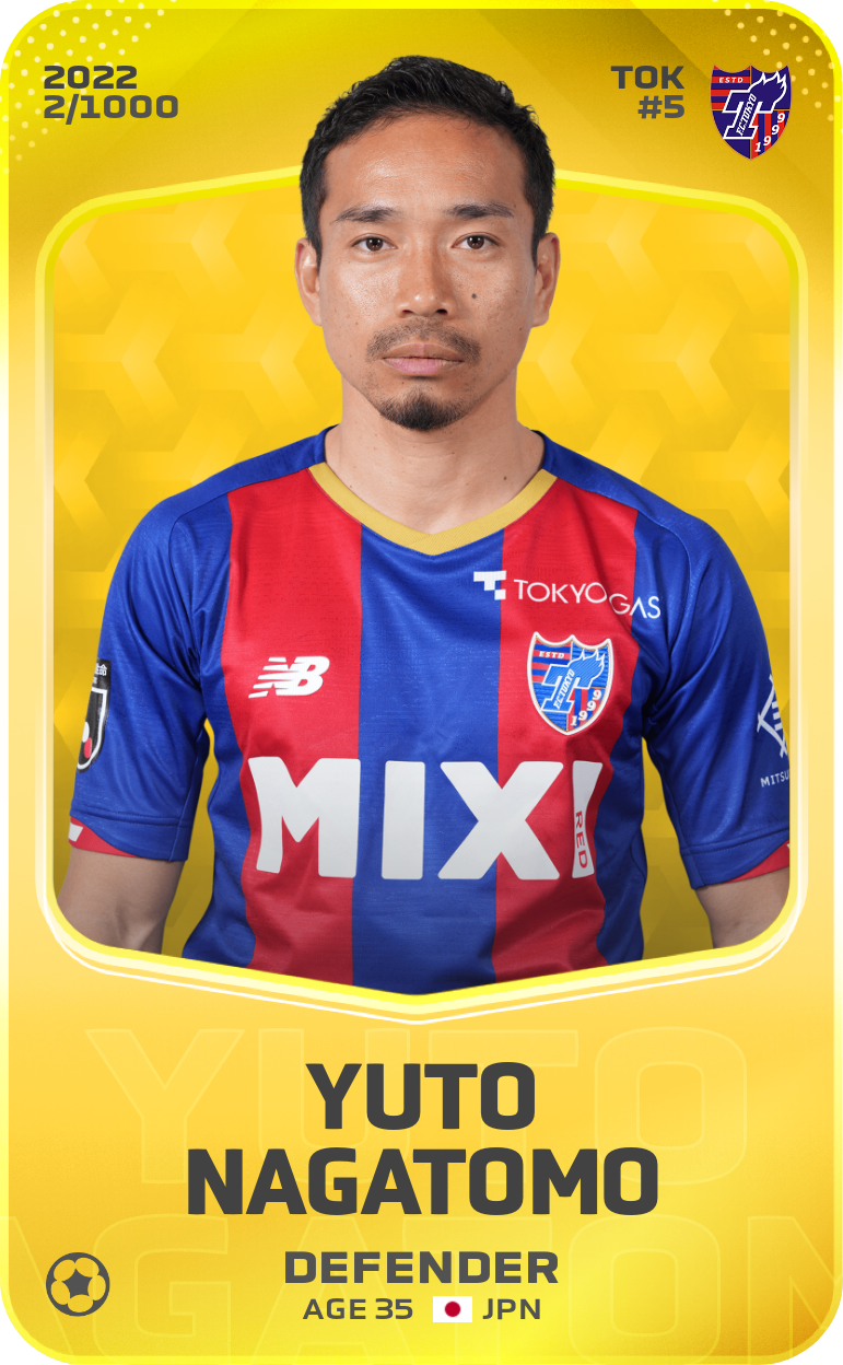 Sorare - Sorare Official - Yuto Nagatomo 2022-23 • Limited 2/1000 - NFT # 108513160582485439822053826523462926645130777203312682111712548057988835367589