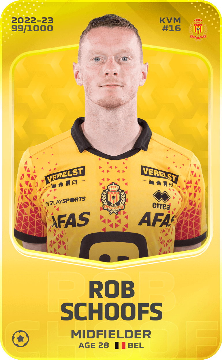 Rob Schoofs 2022-23 • Limited 99/1000