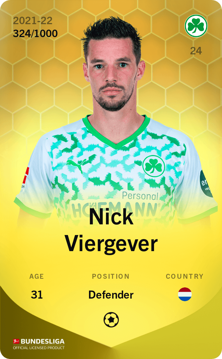Nick Viergever 2021-22 • Limited 324/1000
