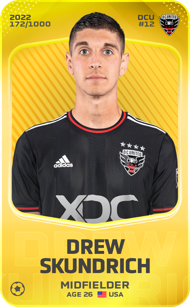 Sorare - Sorare Official - Drew Skundrich 2022-23 • Limited 172/1000 - NFT # 88375770975153823381735023687244096097676532589132829422090932718061784365492