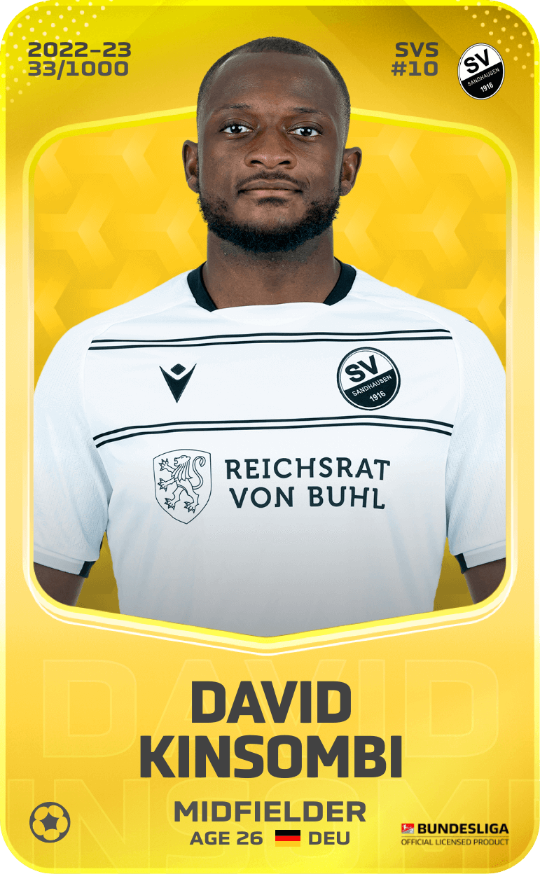 David Kinsombi 2022-23 • Limited 33/1000