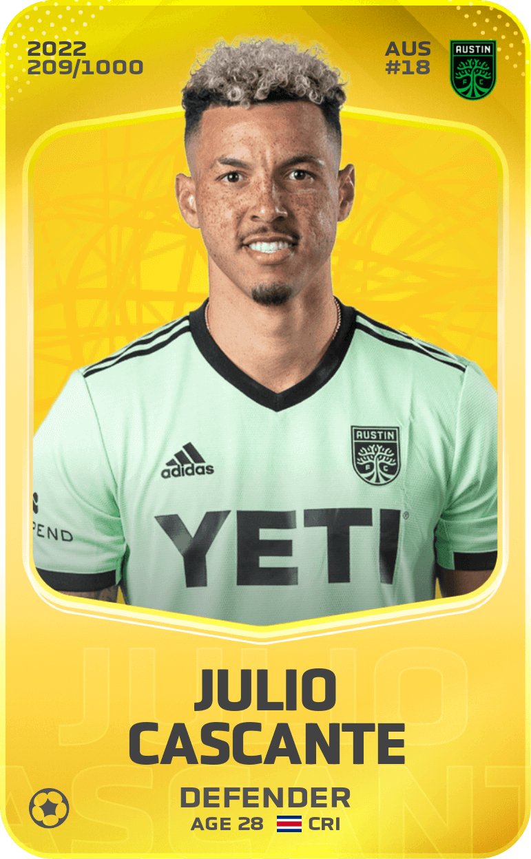 Julio Cascante 2022-23 • Limited 209/1000