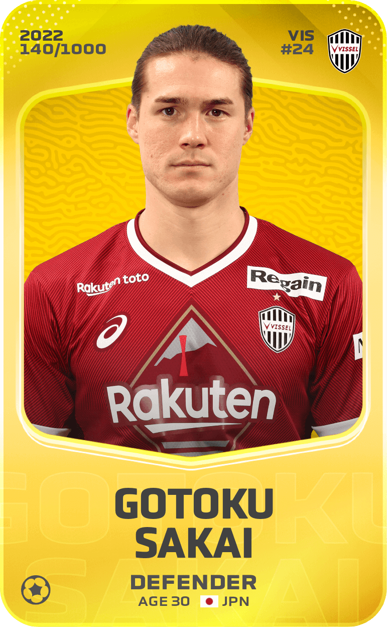 Gotoku Sakai 2022-23 • Limited 140/1000