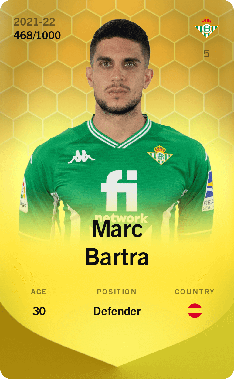 Marc Bartra 2021-22 • Limited 468/1000