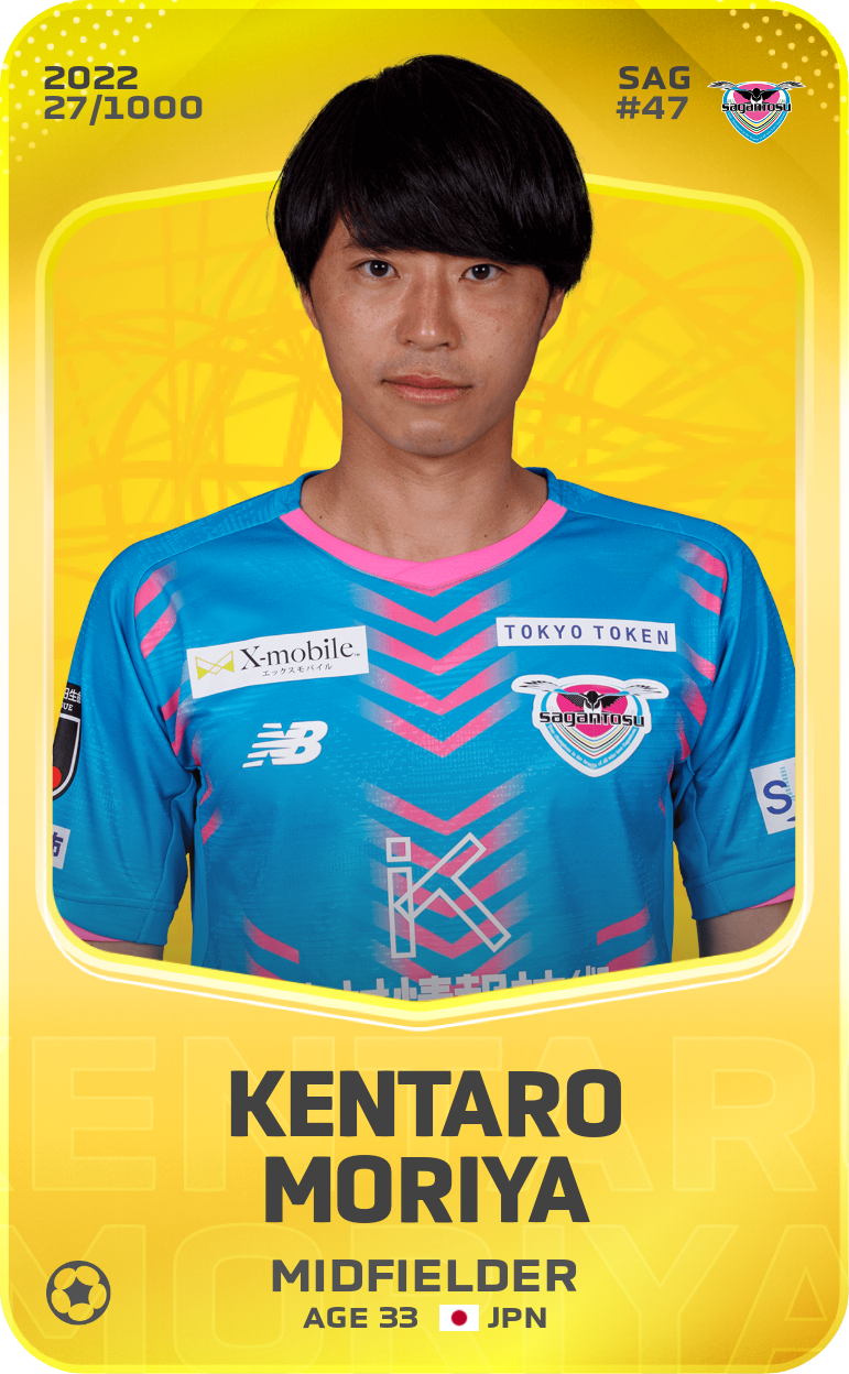 Sorare - Sorare Official - Kentaro Moriya 2022-23 • Limited 27/1000 - NFT # 88352237906857322772423196214523908485342743867375233374910635325816617369166